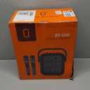 JYX Karaoke Machine with 2 Wireless Microphones, Portable Bluetooth Speaker PA System with Shoulder Strap, Subwoofer Support TWS, USB, Radio, AUX, REC, Bass&Treble for Home Party/Meeting/Adults/Kids