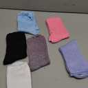 Pembrook Ribbed Knit Bamboo Viscose Diabetic Socks - 6 Pairs Crew Neuropathy Socks for Women | Diabetic Socks for Women (Medium)