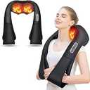 AERLANG Shiatsu Back and Neck Massager, Back Massager Deep Tissue Kneading Neck and Shoulder Massage with Heat, Electric Massage Pillow Fathers Day Gift Ideas from Daughter Son(NOT Cordless)
