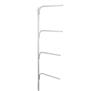 YGYQZ Wood Office Desk Shelf Organizer - Desktop Supplies Cute Dresser Top Organization Storage Rack and Cubicle Decor Aesthetic Bookshelf for Women Man and Kids (White-Two Tier)