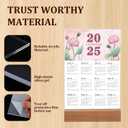 8 Pack Clear Acrylic Sign with Wood Base T Shape Sign Holder Vertical Acrylic Blank Stands Desktop Display Plastic Menu Frames Double Sided Flyer Stand for Wedding Restaurant Party Decoration