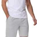 Yundobop Mens Casual Shorts Cotton Drawstring Summer Athletic Shorts with Zipper Pockets (Gray)