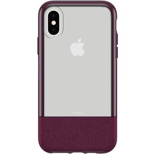 OtterBox Statement Series Case for iPhone Xs - Lucent Magenta (Clear/Boysenberry/Orchid)