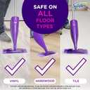 Swiffer WetJet Multi-Purpose Floor Cleaner Solution with Febreze Refill, Hardwood Floor Cleaner, Lavender Scent, 1.25 Liter -42.2 Fl Oz (Pack of 2)