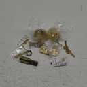 Kwikset Uptown Deadbolt Lock, Satin Brass Round Exterior Keyed Front Entry Door, Pick Resistant SmartKey Rekey Security, Single Cylinder Dead Bolt, with Microban Protection (0.5" x 2.63" x 2.63")