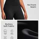 Heathyoga Buttery Soft Capri Leggings with Pockets for Women Tummy Control Capri Pants High Waisted Yoga Pants Women (Black, S)