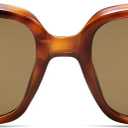 SOJOS Retro Oval Polarized Sunglasses for Women Men 90s Vintage UV400 Protection SJ2621 (Yellow Tortoise Frame/Brown Lens)