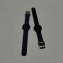 Air tag Wristband Kids(2 Pack) - Soft Silicone Air tag Bracelet for Kids - Lightweight GPS Tracker Holder Compatible with Apple Air tag Childs Watch Band Kids (Black & Navy Blue)