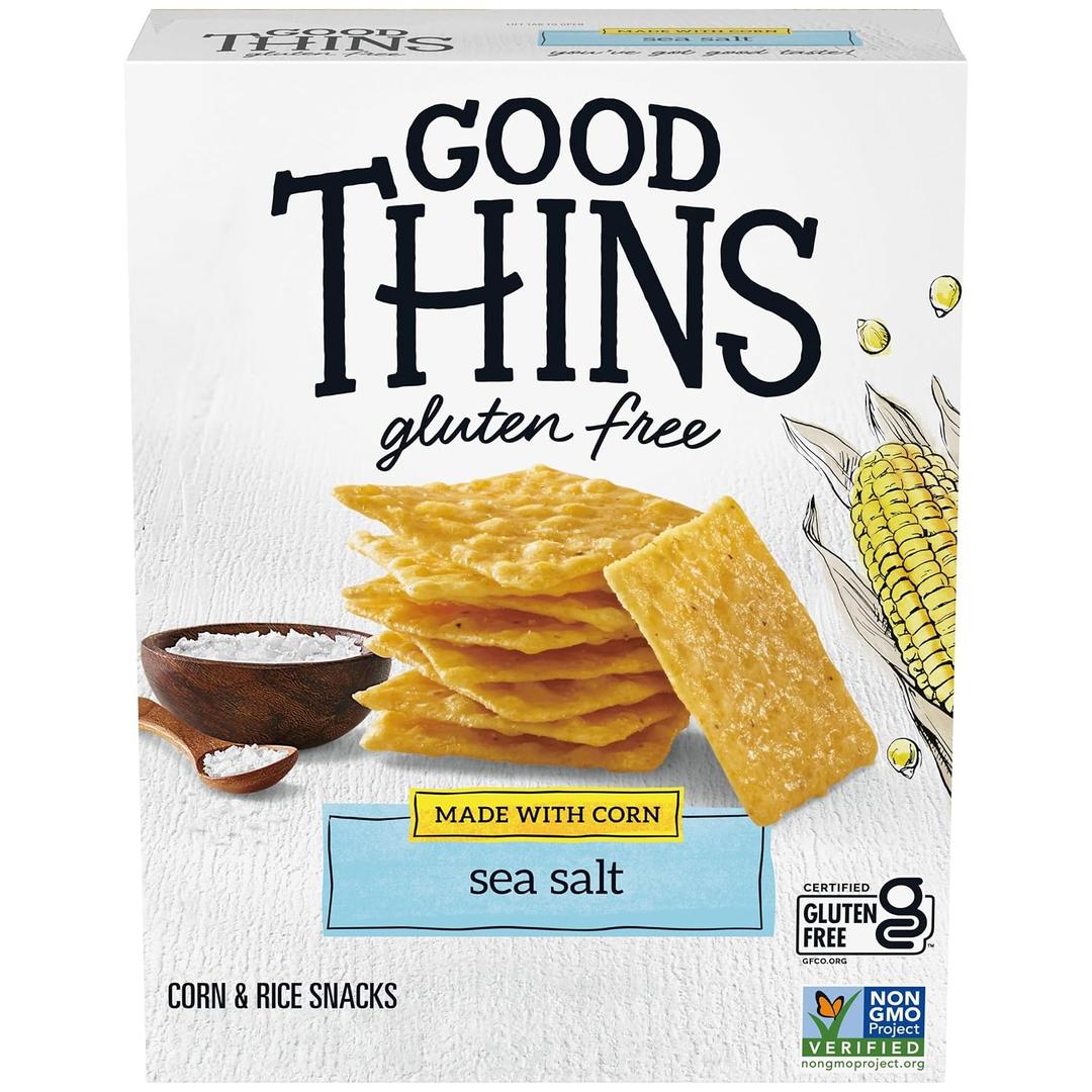 GOOD THINS Savory Herb Rice Snacks Gluten Free Crackers, Snack Crackers, 3.5 oz
 (EXP 01/15/27)
