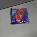 Women's Yoga Hot Shorts Elastic Waist Shiny Metallic Short Pants (Medium, Red-blue)