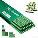 Orgrimmar 26 PCS 57" Garden Support Stakes Plastic Coated Deformable Climbing Plant Trellis Plant Climbing Frame for Tomato Cucumber Eggplant Vine Vegetable (57 Inch)