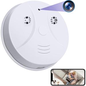 Hidden Camera Smoke Detector Wireless WiFi Camera HD 1080P Video Small Cam with Night Vision and Motion Detection, Indoor Cam for Home