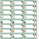 750Pcs Christmas Address Labels 1 x 2.625 Inch,Printable Gift Tags Address Stickers for Envelopes Christmas Mailing LabelsGift Labels for Holiday Wrapping