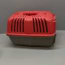 MidWest Homes for Pets Spree Travel Carrier  Hard-Sided Dog & Cat Carrier, Small Pet Travel Crate with Handle, Ventilated Design, Easy Assembly, 19-Inch, Red (18.9"L x 12.2"W x 12.7"H)