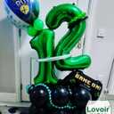 5 x Lovoir 40 Inch Dark Green 51 Number Balloon 15 Large Size Jumbo Digit Mylar Foil Helium Dark Green Balloons for 15th 51st Birthday Party Celebration Decorations Graduations Anniversary Supplies