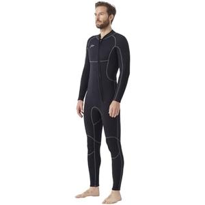 Hevto Men Wetsuits 3/2mm Neoprene Wet Suit Back Front Zip in Cold Water for Surfing Swimming Diving, Size L