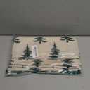 Christmas Tree Pillow Covers 24x24 Set of 2 Green Xmas Rustic Style Winter Print Decorative Outdoor Pillowcases Farmhouse Vintage Holiday Decorations Throw Cushion Case Couch Sofa Bed Decor