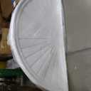 Ekena Millwork PED48X24X02SB Half Round Sunburst Pediment, 48"W x 24"H x 2"P