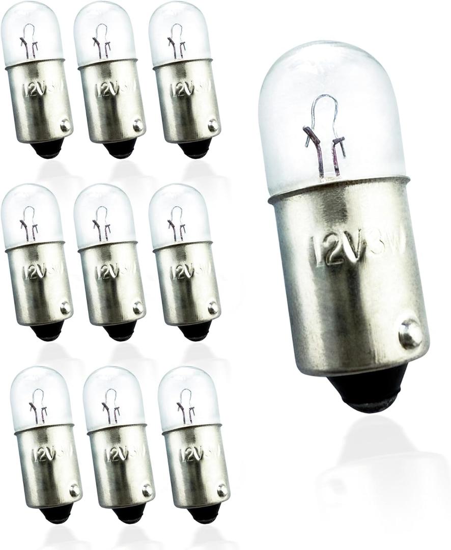 10 Pcs 12V 3W 12Volt 3Watt Gauges Light Bulb Kit Tachometer Speedometer Dashboard Bulbs Replacement for Honda CB750 Four KO K1 K2-K6, Kawasaki, Suzuki