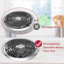 GE Drip Pans and Stove Burner Element Unit Set, Perfectly Fit WB30M1 & WB30M2 -Replacement for GE Hotpoint Stove Top