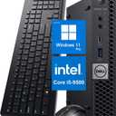 Dell OptiPlex 7070 Micro Desktop PC, Windows 11 i5 Mini Computer, Intel Core i5-9500, 8GB RAM, 256GB SSD, USB WiFi, Bluetooth 