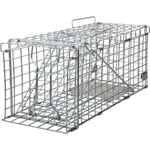 Gingbau Squirrel Trap Foldable Heavy Duty Humane Live Animal Cage Trap (Not for Mouse) 17.3"L x 7.4"W x 8.2"H