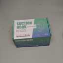 Quntis Suction Cup Hooks 4 Pack, Multi-Purpose Clear Shower Suction Hooks Waterproof Heavy Duty Wreath Hanger for Bathroom, Window, Towel, Shower Wall, Tile, Glass Door, Camper (Transparent)