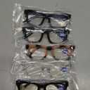 Oprah Reading Glasses for Women-5 Pack Blue Light Blocking Square Fashion Readers with Spring Hinge Computer Eyeglasses(Mix1, 1.50x)