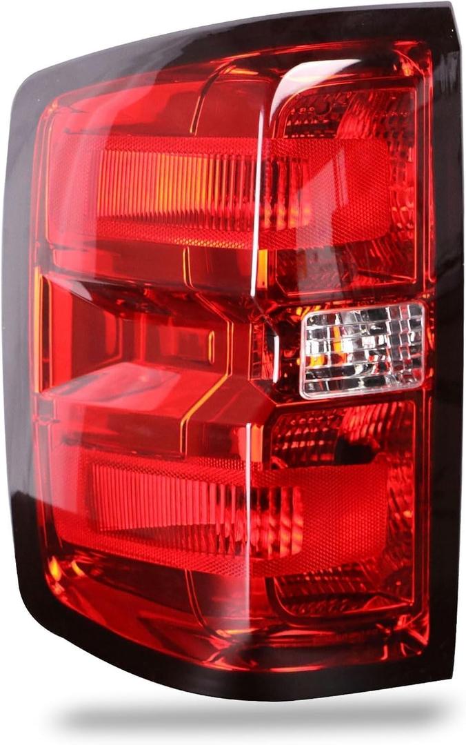 Tail Light Compatible With 2014-2019 Chevy Silverado 1500 2500 HD GMC Sierra 3500 HD Left Driver Side Taillight Replace 23431875 Halogen