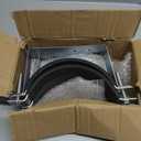8 Inch Pipe Hanger Bracket, Heavy Gauge Steel Support with Rubber Pad for 7.8-8.2 Inch Duct & Chimney, Industrial Pipe Support