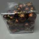 Christmas Ball Ornaments Brown Christmas Tree Decorations with Hang Rope-36pcs Shatterproof Christmas Ornaments Set with 6 Styles in 3 Sizes(Small Medium Large)