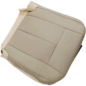 Front Driver Side Bottom Replacement Perforated Leather Seat Cover Tan Compatible with Ford Expedition 2007 2008 2009 2010 2012 2013 2014