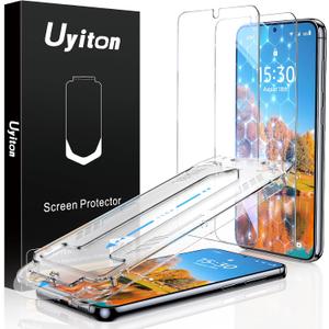 Uyiton UnBreak-Glass for Samsung Galaxy S23 Screen Protector, [Ultrasonic Fingerprint Support][Auto-Alignment Frame] Scratch-Resistant Bubble-Free S23 Screen Protector, 2 Pack