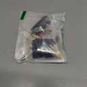 Hair Extensions Tool Kit: 200 Pcs Silicone Lined Micro Links Beads, 1 Three Hole Hair Pliers, 1 Roll Sewing Thread, 1 Loop Needle Threader, 1 Pulling Hook Needle, 8 Sewing Needles (Black)