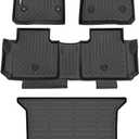 GINOWY-Floor Mats & Cargo Liner for Cadillac XT5 2017-2025,TPE All Weather Floor Mats for Cadillac XT5 XT5 Car Mats, XT5 Cargo Mat Trunk Mat, XT5 Car Accessories