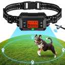 GPS Wireless Dog Fence System, Electric Dog Fence, IPX7 Waterproof Rechargeable Collar Receiver,Radius from min 33 to max 999 Yards, Electric Dog Fence with No Wire Circular Boundary,Outdoor Use Only2 (F810, Black)