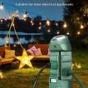 DEWENWILS Outdoor Power Strip Timer with Photocell, Weatherproof Countdown Light Control, 6 Outlets 10ft Cord Dusk to Dawn Timer for Lights, Yard, 1875W/15A UL Listed