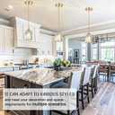 Pendant Lights Kitchen Island Brushed Gold Island Lights for Kitchen, 1 PC