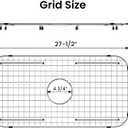 Sink Bottom Grid 27-1/2" x 14-1/4", Centered Drain with Corner Radius 3-1/2", stainless steel sink grid for sink protectors for kitchen sink
