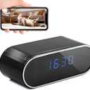 Clock Camera - Wireless Full HD 1080P Cams - WiFi Mini Cameras Clock with Night Vision - Indoor Camera for Home Security - No Audio
