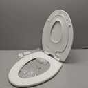 Mayfair NextStep2 Toilet Seat with Built-In Potty Training Seat, Slow-Close, Removable that will Never Loosen, Elongated, White