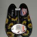 Sloggers Original Waterproof Rain and Garden Shoe for Women Outdoor Slip-On Garden Clog - Made in The USA with Premium Comfort Insole and Arch Support (6, Sunflower Print Black)