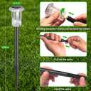 Eyrosa Solar Pathway Lights Outdoor Waterproof, 10 Pack Cool White Solar Garden Lights, Diamond-Cut Starlight Decor, Stake Lighting for Yard Path Walkway Driveway Patio Lawn Outside