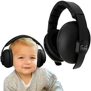 Friday 7Care Baby Headphones - Baby Ear Protection, Noise Cancelling Headphones with Adjustable Headband for Ages 0-24 Months, Black