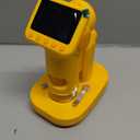 HEWEIMEI 1600X Microscope for Kids, 4K 2.0" Screen Kids Microscopes with Slides Kit Microscope for Toddlers Christmas Birthday Gifts Toys for 3-14 Year Old Children Students (Yelllow)