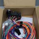 Universal 21 Circuit Wiring Harness Kit, Universal Extra Long Wire 21 Circuit Wiring Harness Standard Color 17 Fuses for GM Chevy Chrysler Dodge Ford Hotrods Plymouth Mopar Mercury Ratrods