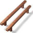 Goo-Ki 6 Pack 5 in (128mm) Hole Center Cabinet Pulls Antique Copper Zinc Alloy Kitchen Drawer Pulls Drawer Handles 6-3/4 Inch Length 1814-AC-128