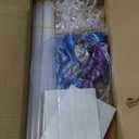 Snow Birthday Party Balloons Stand Kit 2 Sets With Snowflake Foil Balloons for Winter Wonderland Girl Princess Birthday Party Themed Decorations - Balloon Centerpiece for Tables