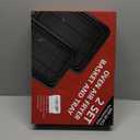 Air Fryer Basket for Oven, 2 Set Air Fryer Basket and Tray Set with 60 Sheets Parchment Papers, THORSES Stainless Steel NonStick Air Fryer Pan and Crisper Tray-Black Large15.7“×11.6” & Medium12.8"×8.9"