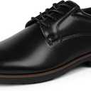 Mens Dress Shoes Lace up Formal Oxford Shoes Square Toe Business Shoe for Men (7)